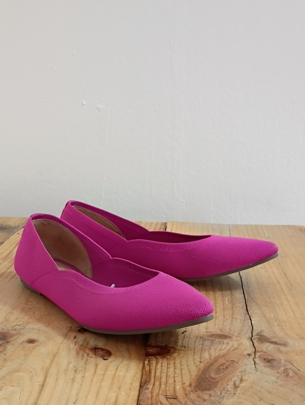 Cynthia Rowley Pink Pointed Toe Chelsea Flat Shoes Size 9M - Picture 11 of 11